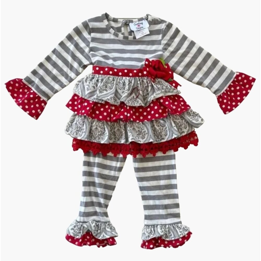 Counting Daisies 2 Piece Outfit Infant Girls Size 6-9 months Very gently used co